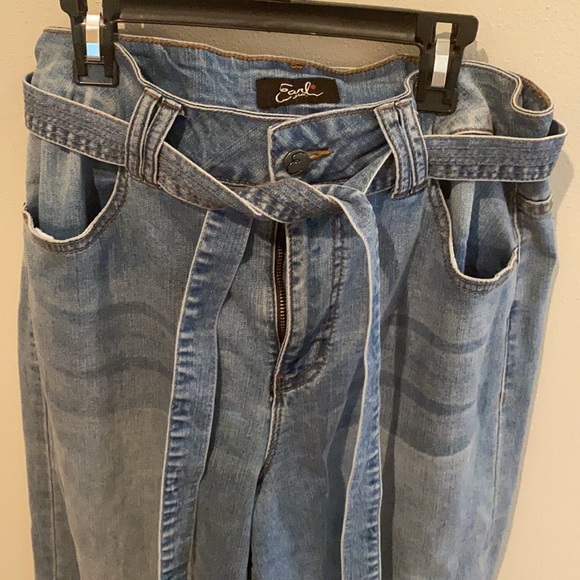 Earl Jeans Jeans Earl Wide Leg Jeans With Tie Around The Waist Poshmark